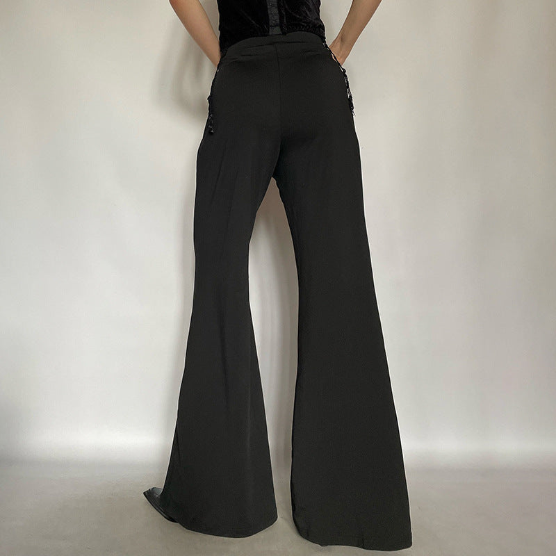 Lace Personality Loose Sexy Low Waist Trousers