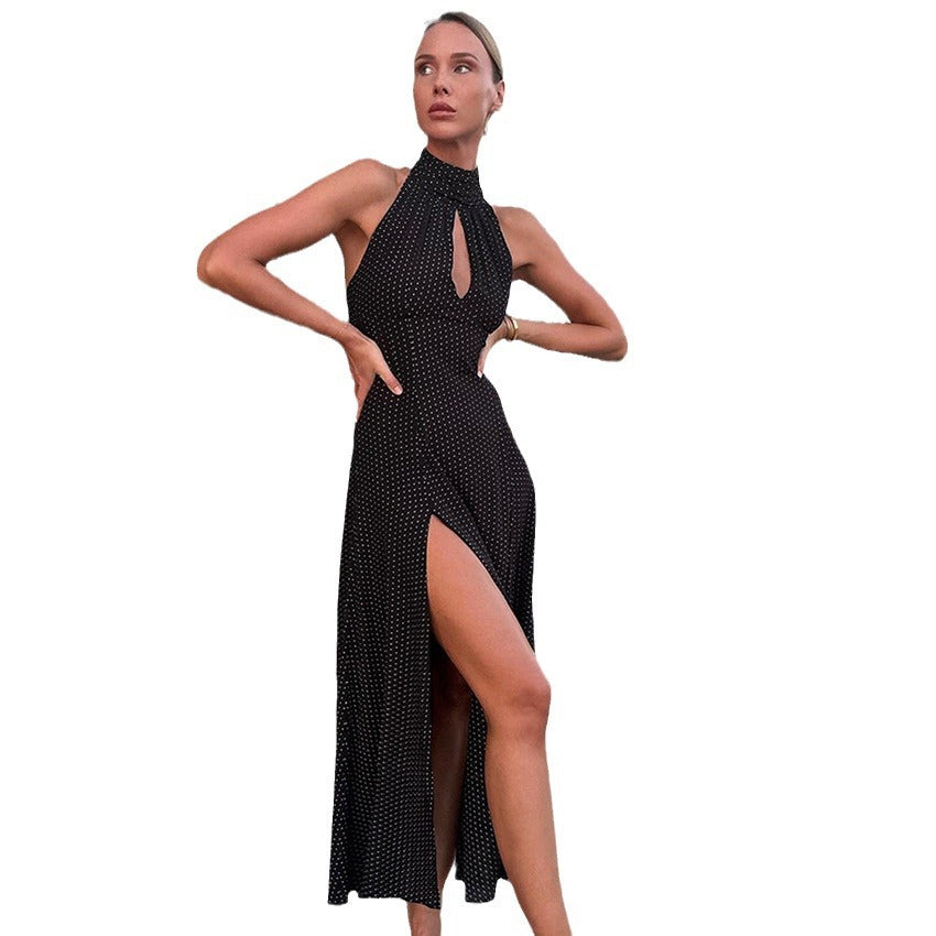 European And American Polka Dot Printing Dress