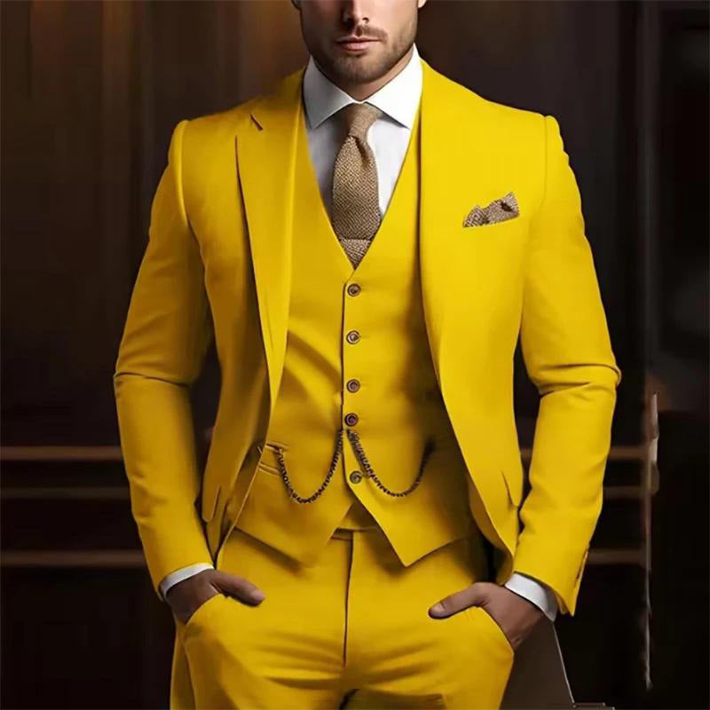 Men's High-grade Gentleman Temperament Slim Suit