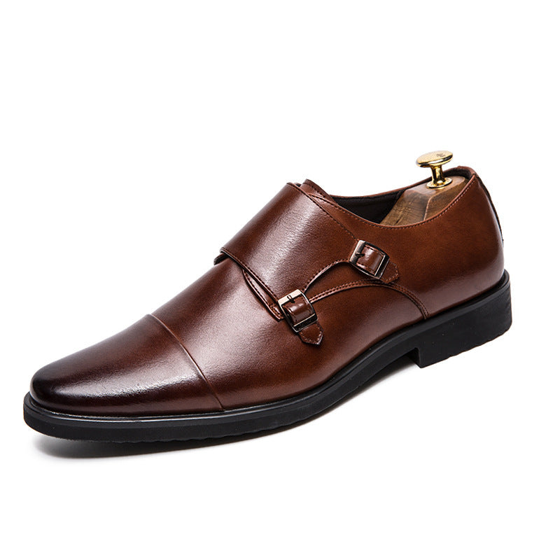 Men's British Slip On Plus Size Leather Shoes