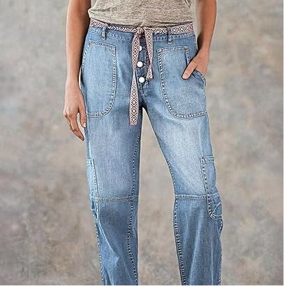 Women's High-Waist Lace-Up Jeans Wide-Leg Full-Length With Sexy Corset-Style Side Lacing Statement Denim For Parties And Festivals