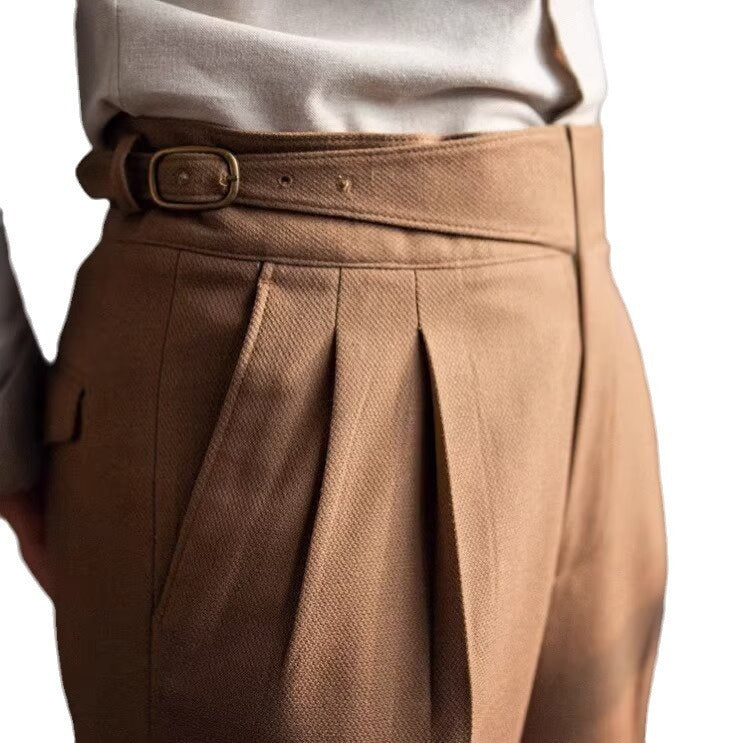 Straight Drooping Casual Pants British Style Formal Trousers