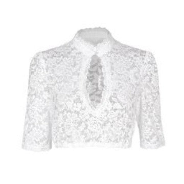 Women's Festival Base Lace Stitching Small Shirt