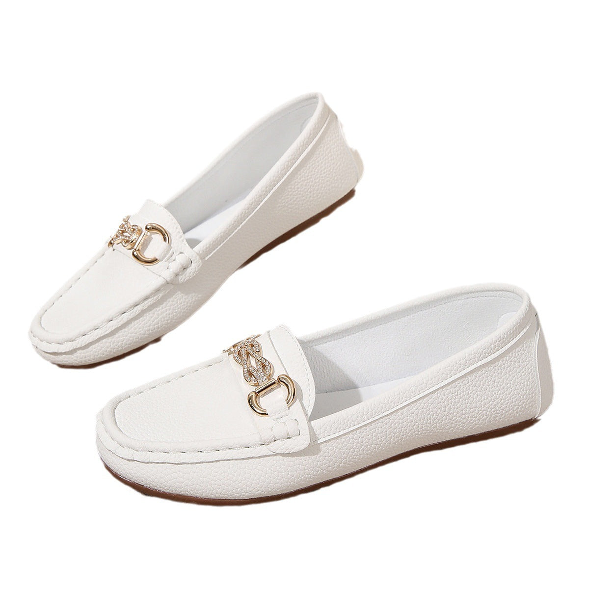 Classic Style Gommino Women's Korean Style Round Head