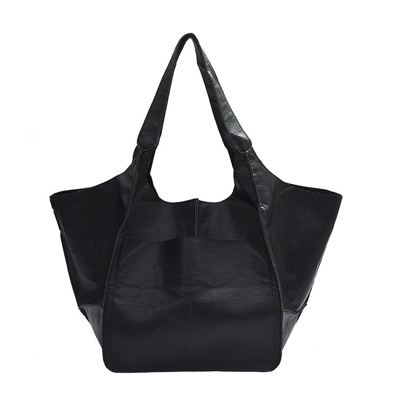 Retro Shoulder Bag Retro Simple Portable Pure Color All-matching