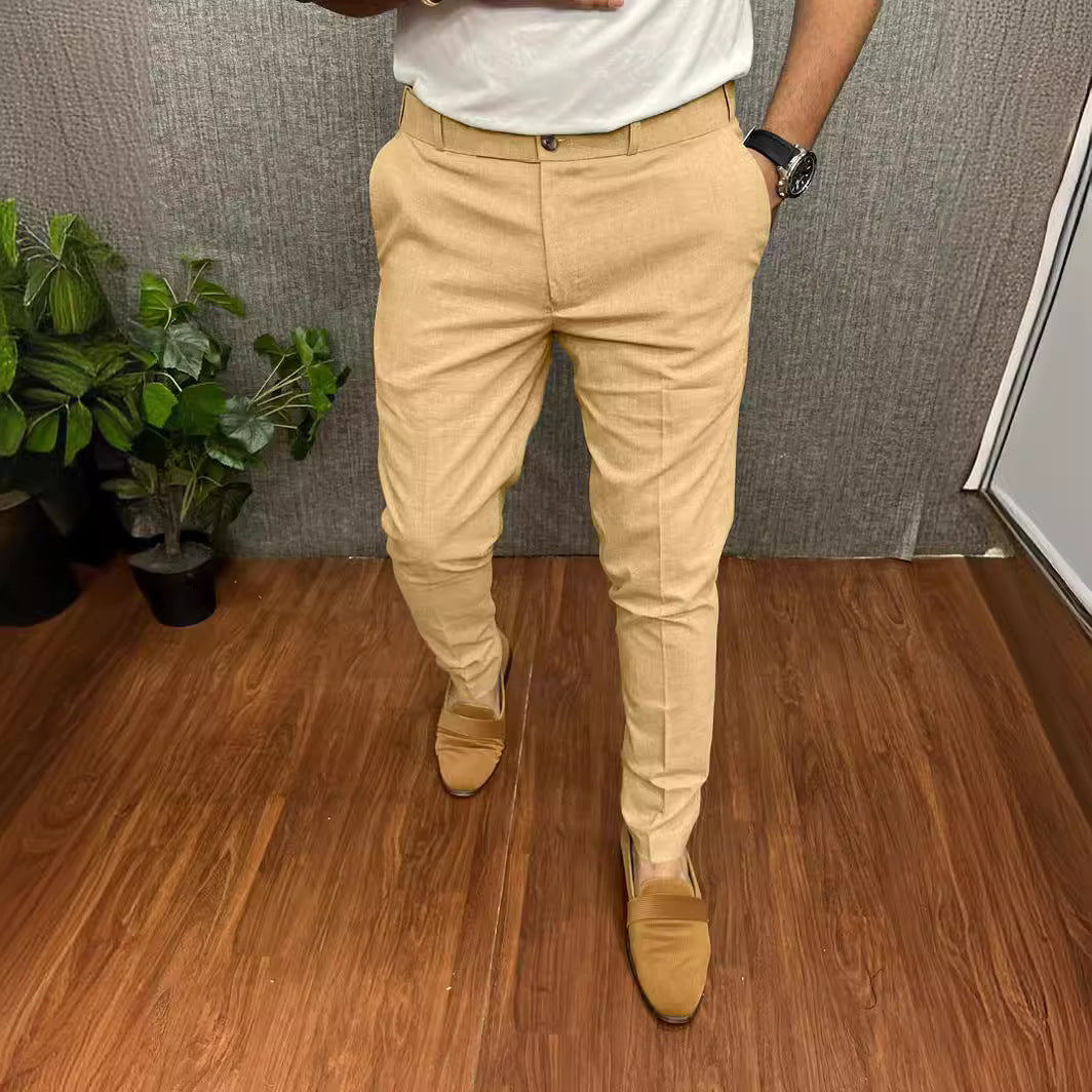 Skinny Formal Wear Slim-fit Foreign Trade Four Seasons Casual Pants