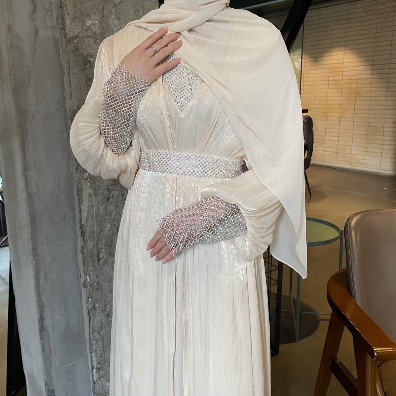 Chiffon Robe Middle East European And American Evening Dress