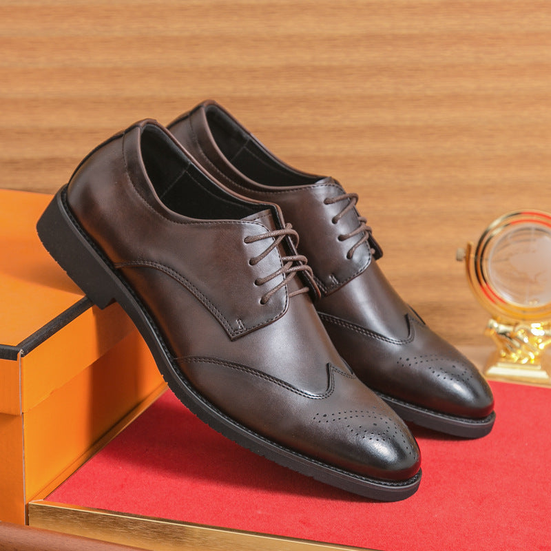 Plus Size Men's Leather Shoes Formal Wear