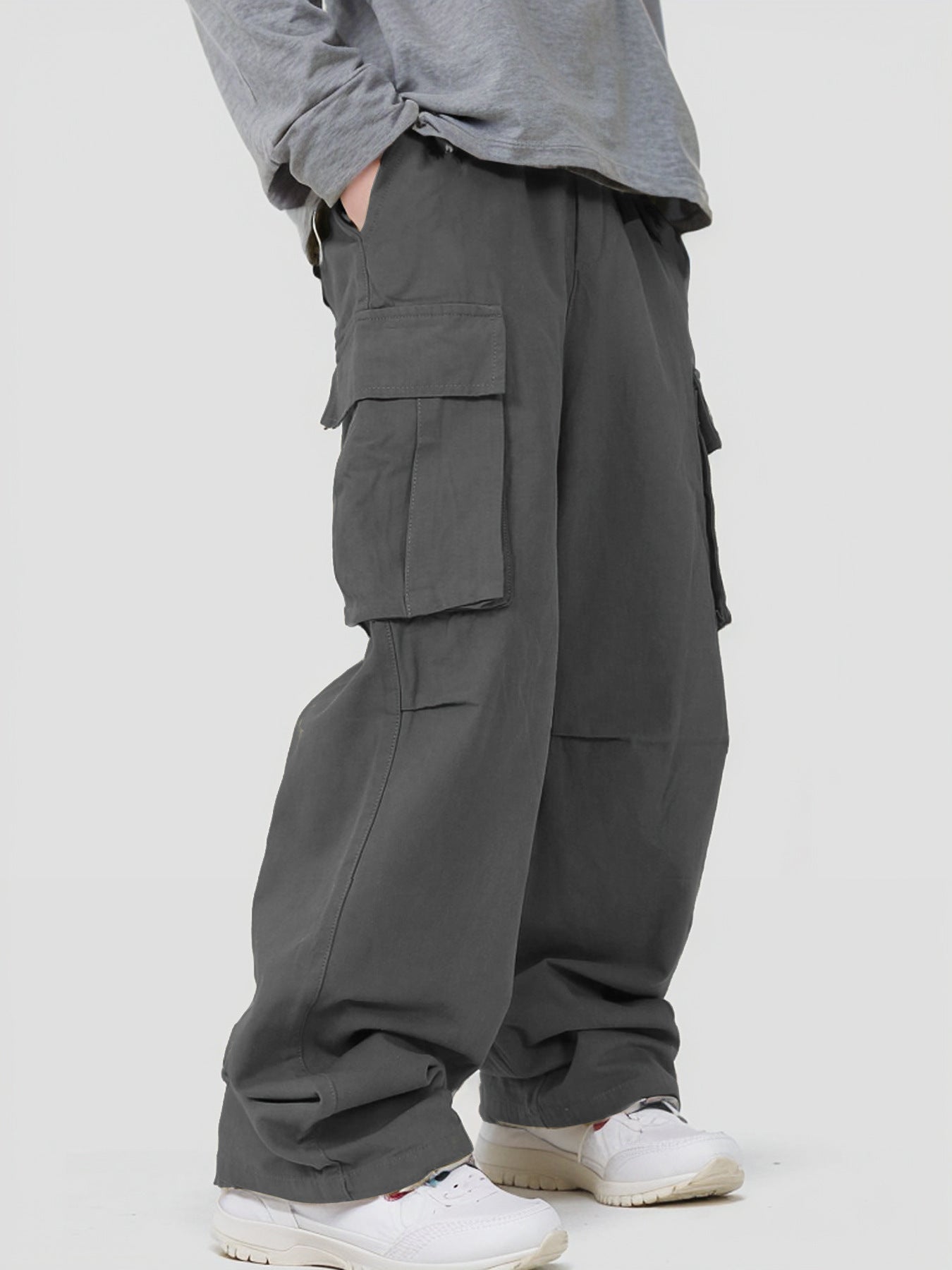 Casual Loose Three-dimensional Pocket Fried Street Overalls