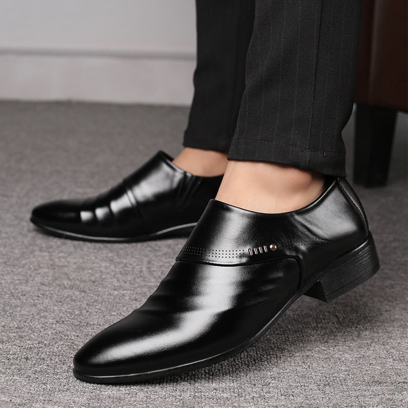 Casual Pointed Toe Leather Shoes Men