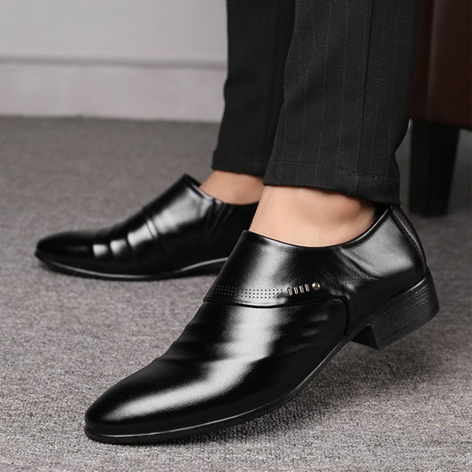 Casual Pointed Toe Leather Shoes Men