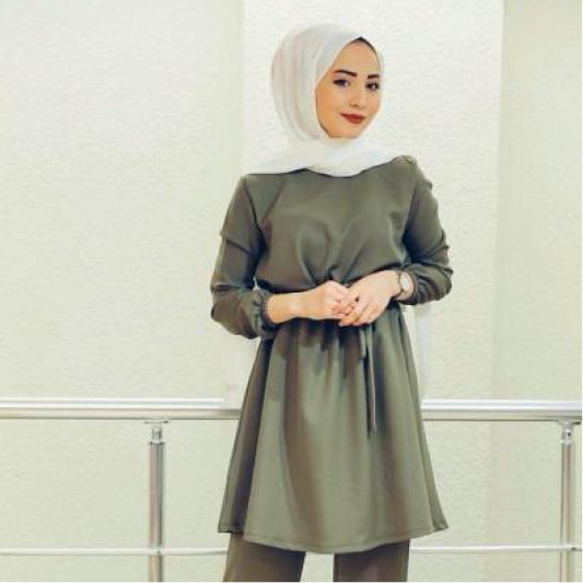 Spot Elastic Cuffs Muslim Women's Arab Ladies Suit