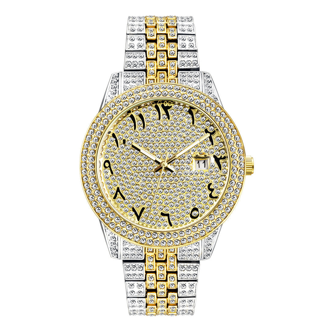 Original Full Diamond Arabic Full Sky Star Quartz Watch