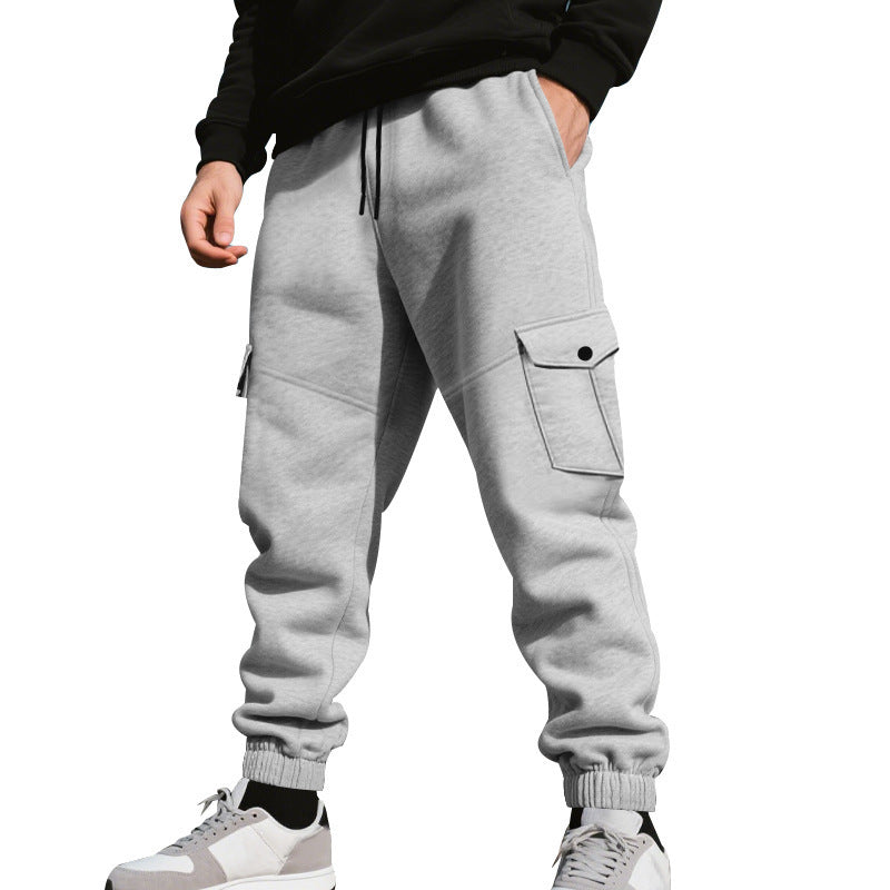 Loose Multi-pocket Ankle Banded Working Pants Men