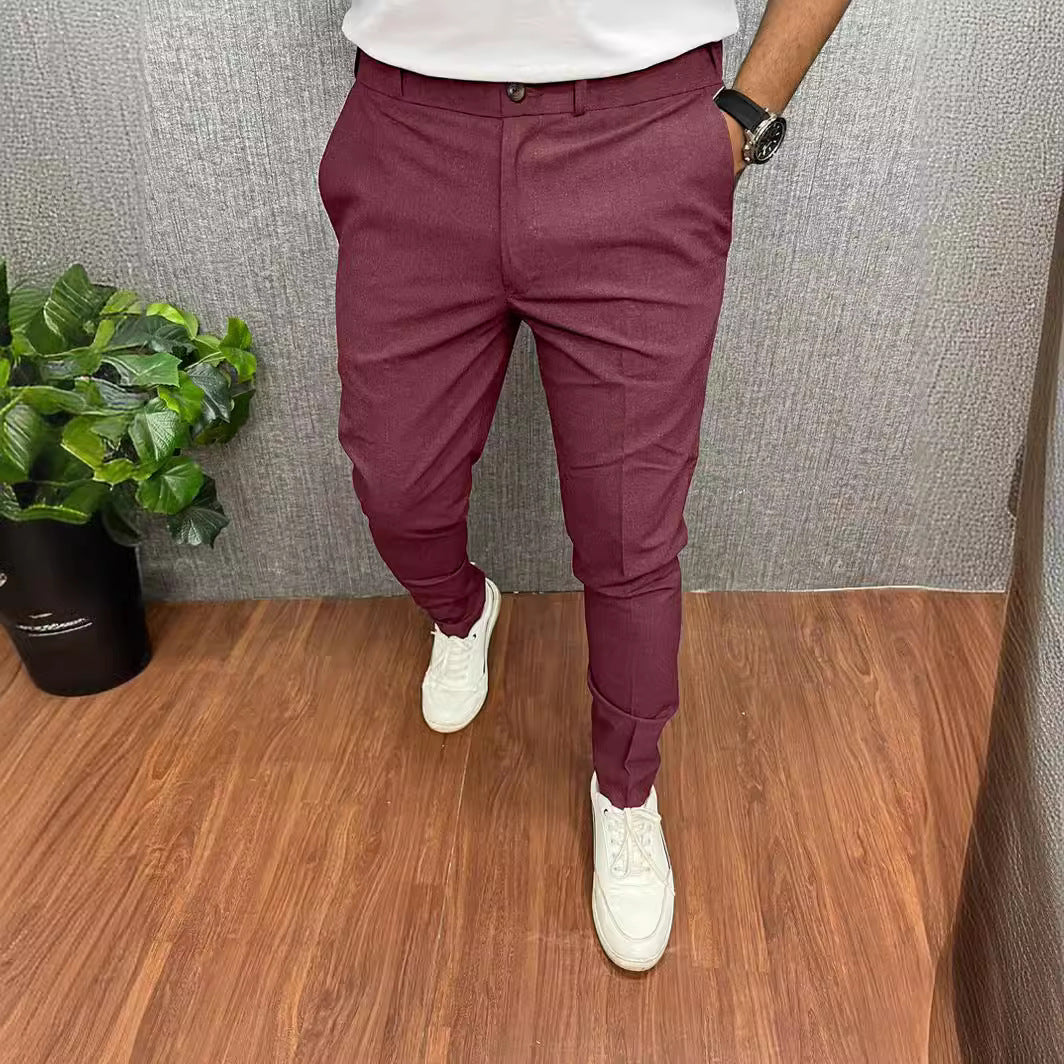 Skinny Formal Wear Slim-fit Foreign Trade Four Seasons Casual Pants