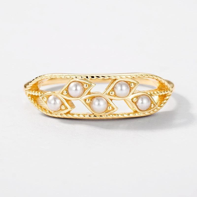 Women's Fashion Personality Shell Pearl Ring