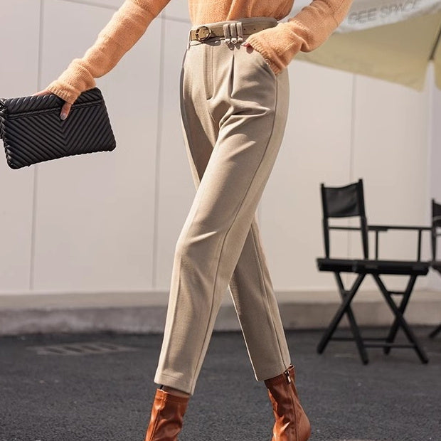 Thickened High Waist Drooping Baggy Pants