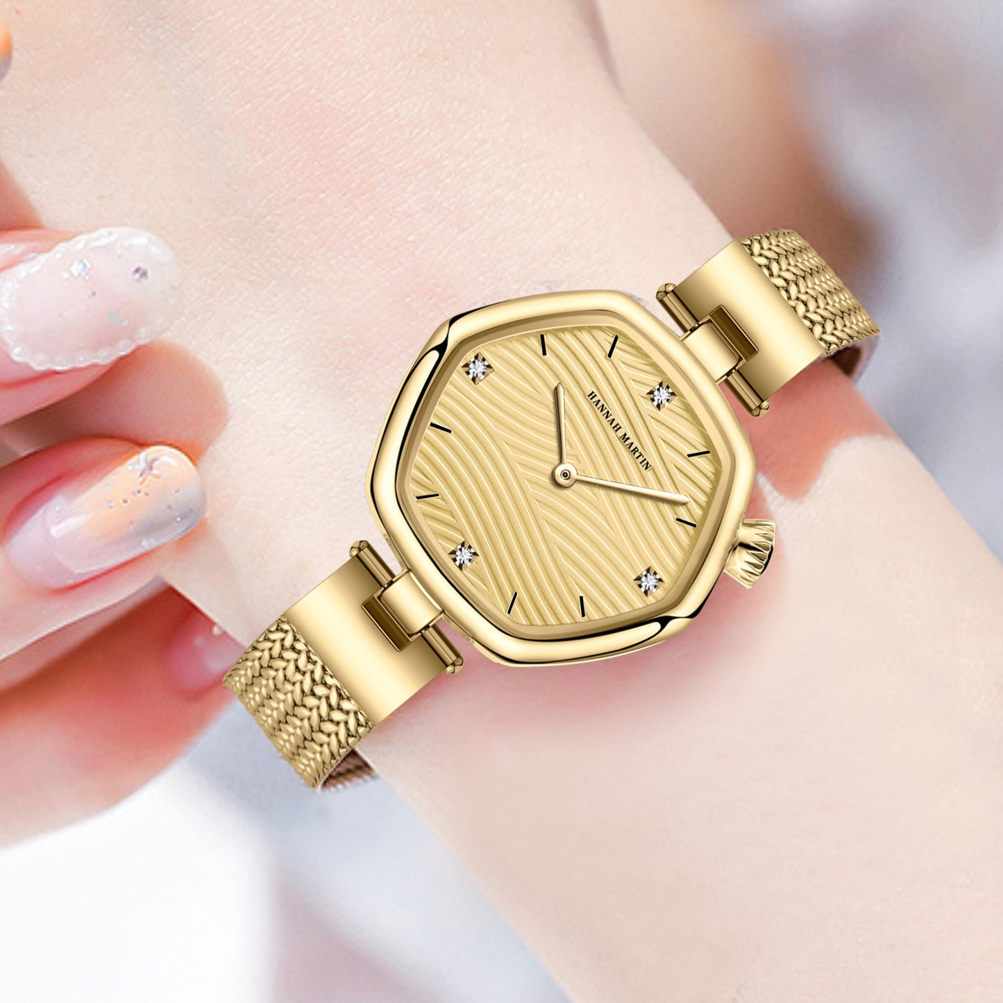 Hanan Martin Watch - Fashion Simple Hexagonal Movement Women's Watch