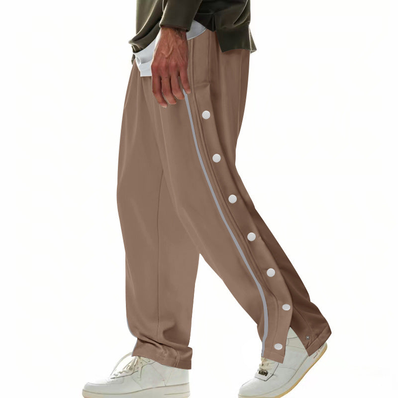 Basketball Breasted Tear And Pull Sports Casual Sweatpants