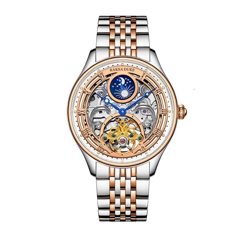 Business Leisure Waterproof Watch With Steel Strap