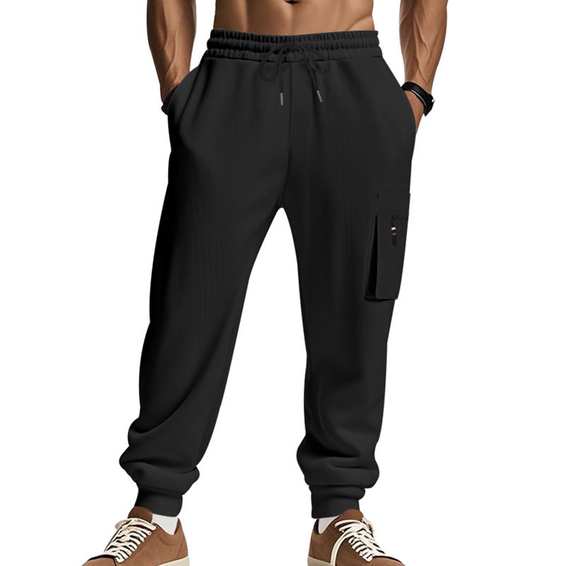 Men's Sports Multi-pocket Zipper Trousers