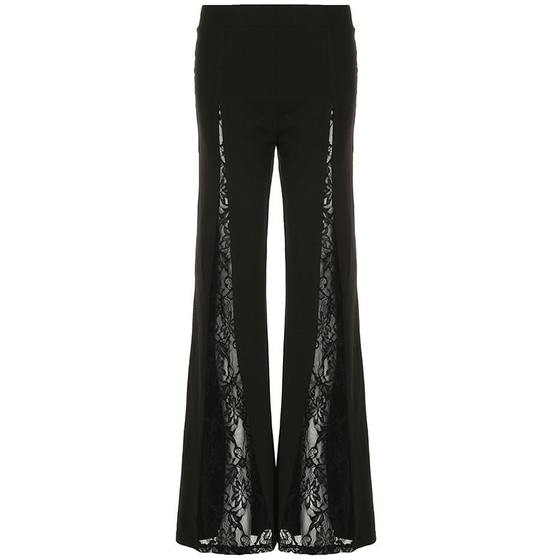 Lace Personality Loose Sexy Low Waist Trousers
