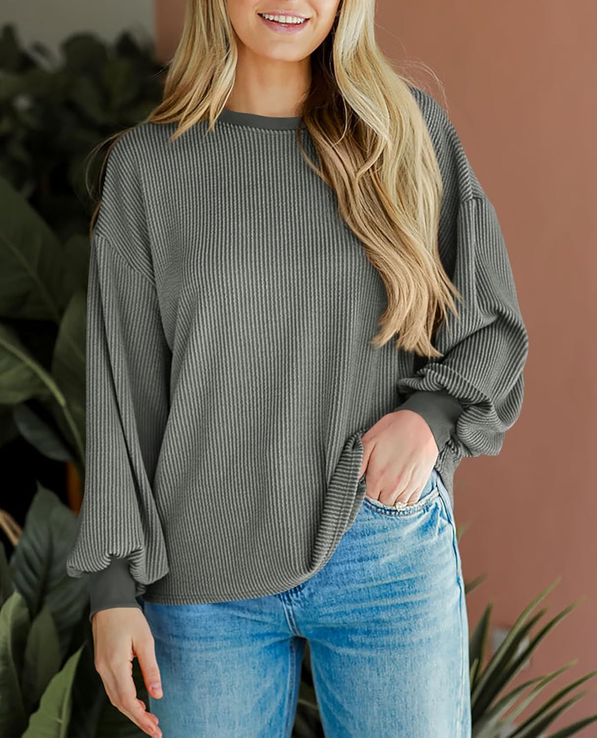 Women's Texture Loose Fashion Casual Sweater