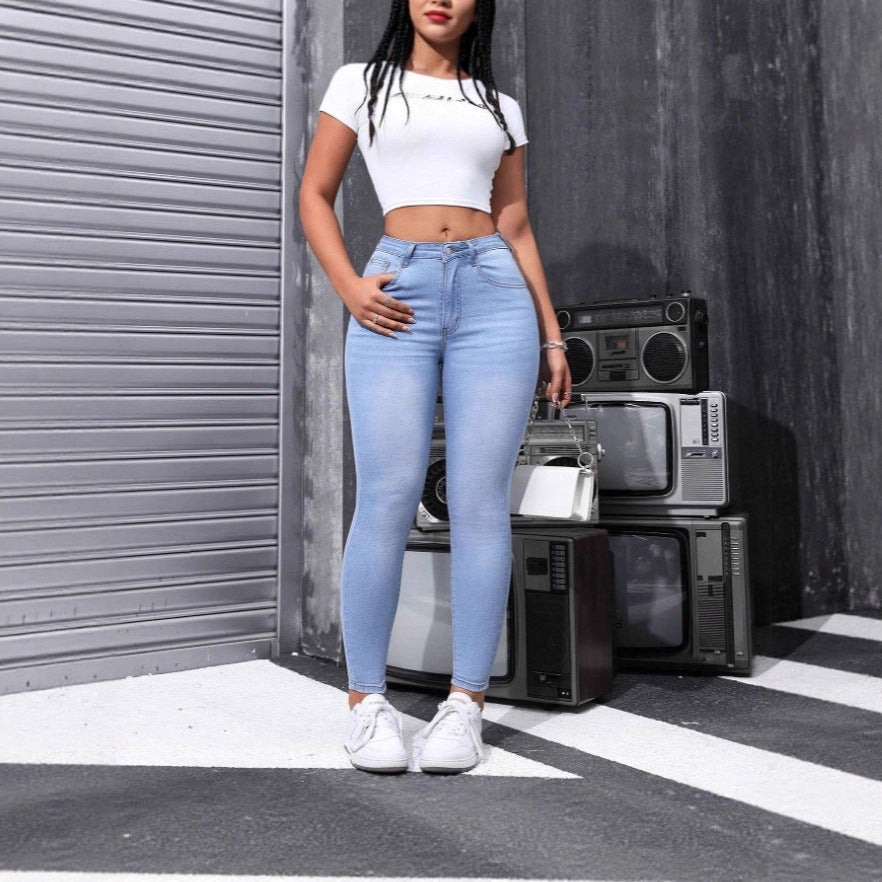 Women's European And American Women's Clothing Tight Denim Skinny Pants