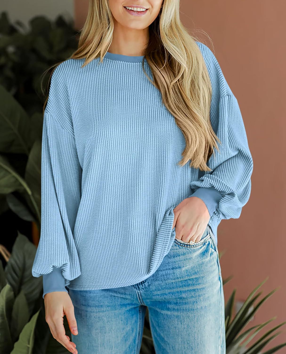 Women's Texture Loose Fashion Casual Sweater