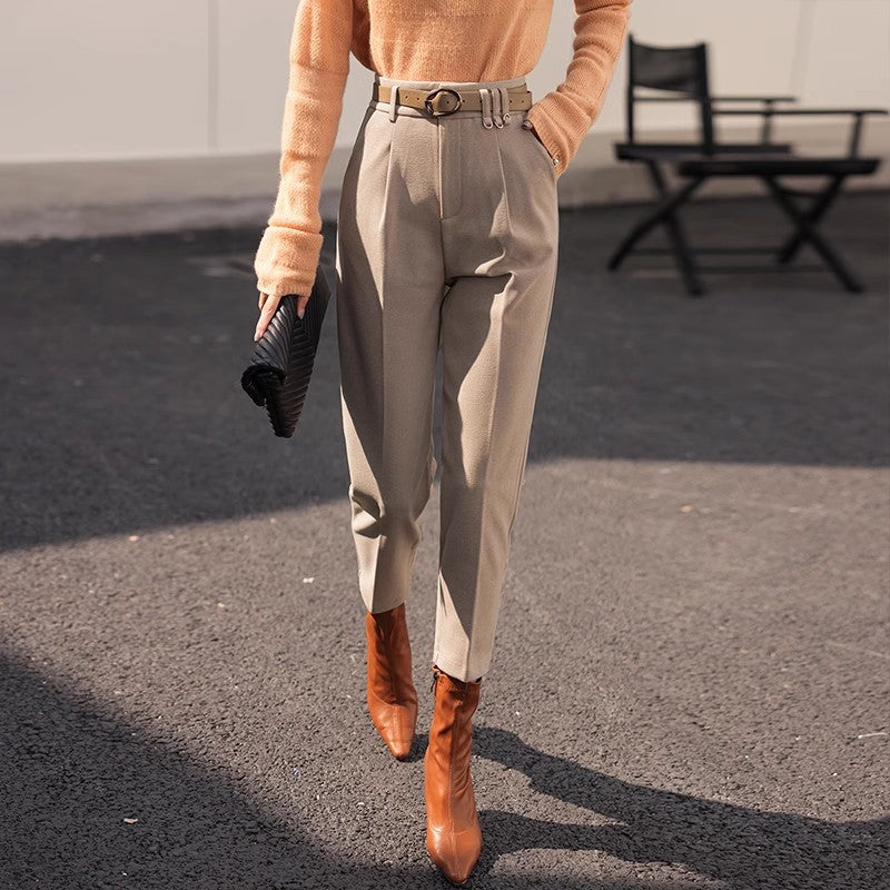 Thickened High Waist Drooping Baggy Pants