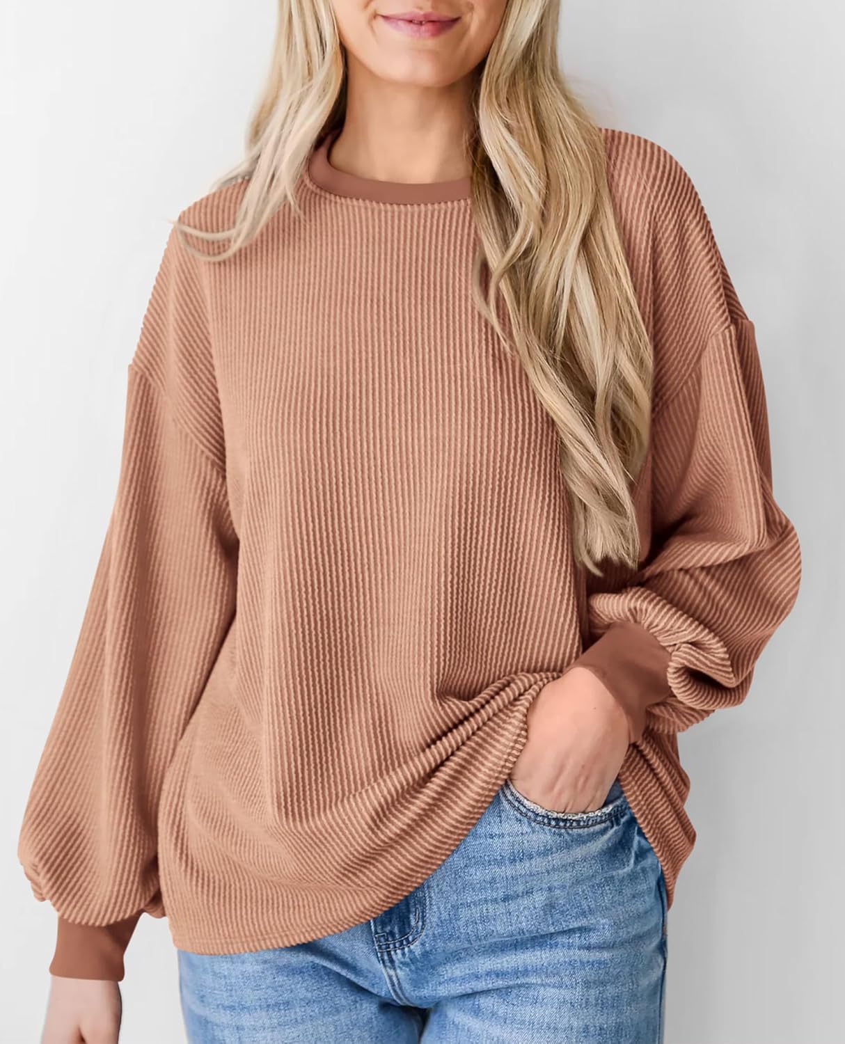 Women's Texture Loose Fashion Casual Sweater