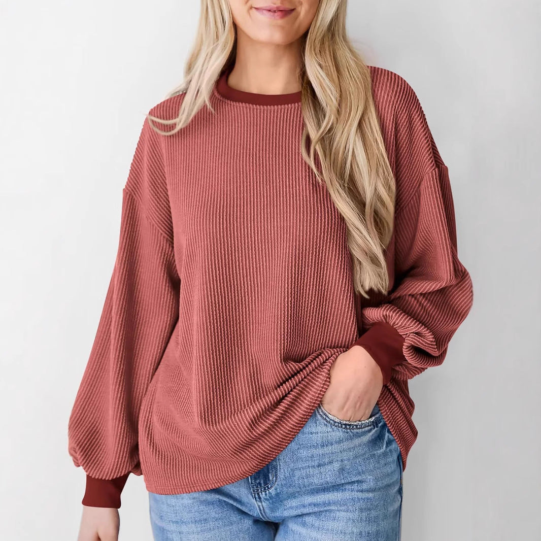 Women's Texture Loose Fashion Casual Sweater