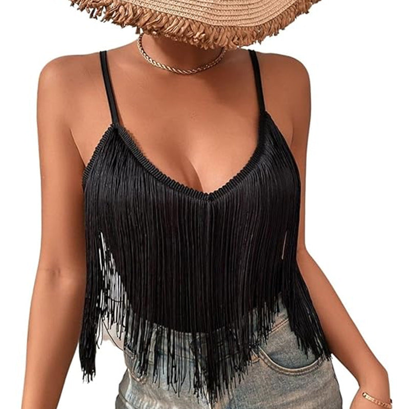 Women's Fashion Personalized Camisole Tassel Vest