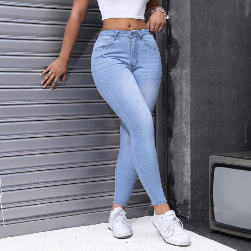 Women's European And American Women's Clothing Tight Denim Skinny Pants