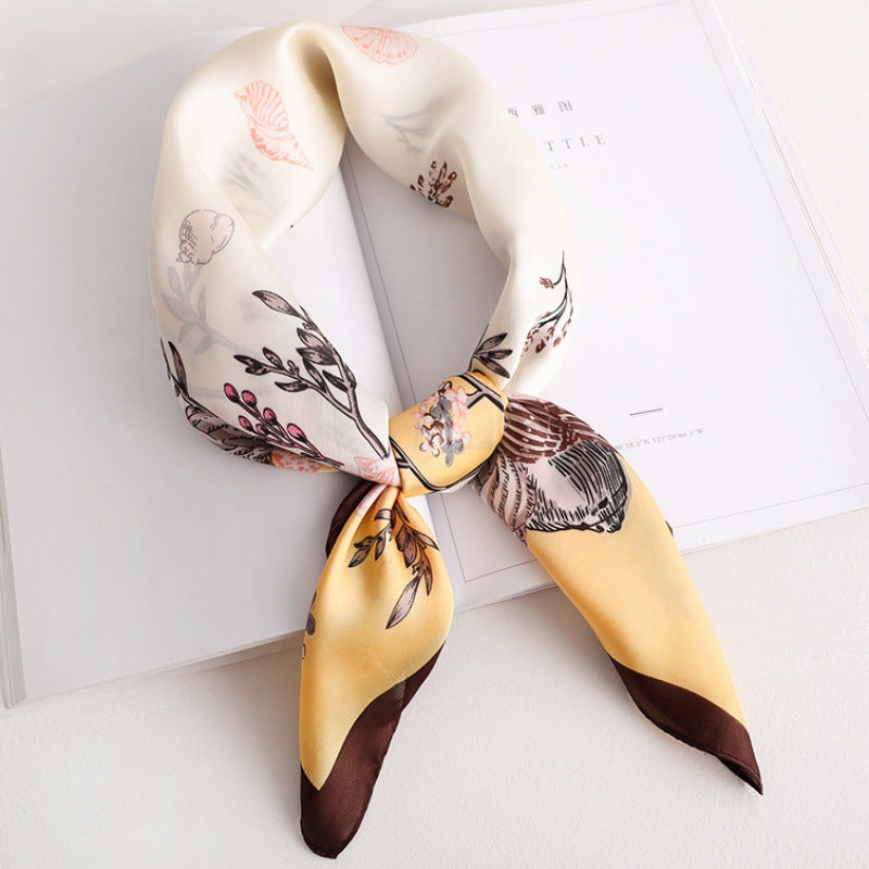 Female Hood Fashionable Silky Satin Wrapped Breathable