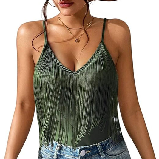 Women's Fashion Personalized Camisole Tassel Vest