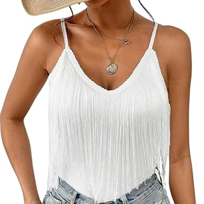 Women's Fashion Personalized Camisole Tassel Vest
