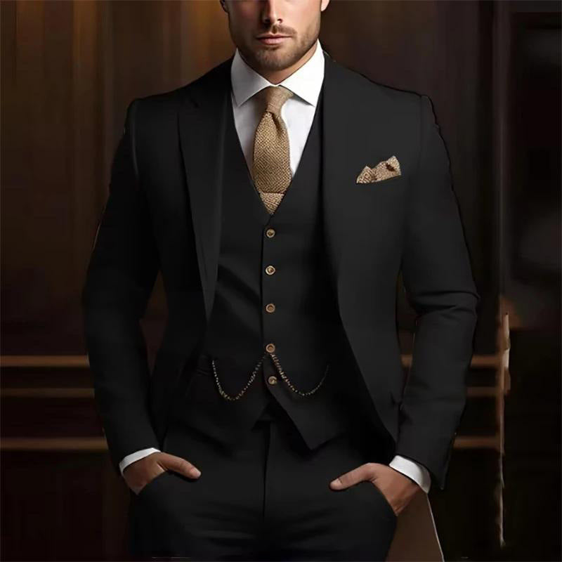 Men's High-grade Gentleman Temperament Slim Suit