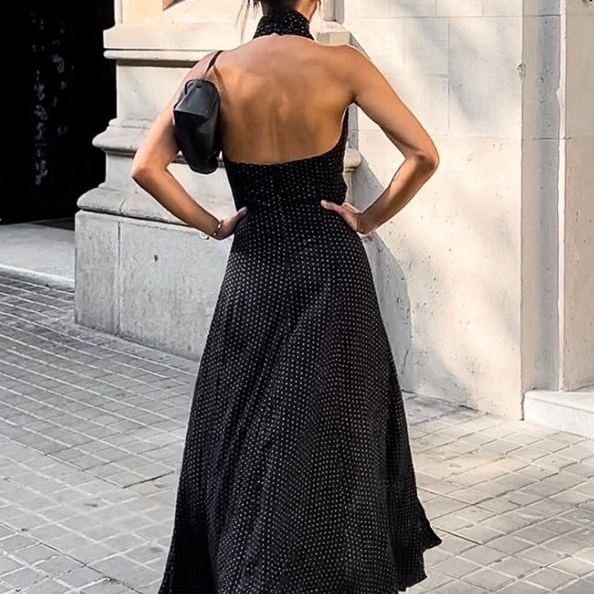 European And American Polka Dot Printing Dress