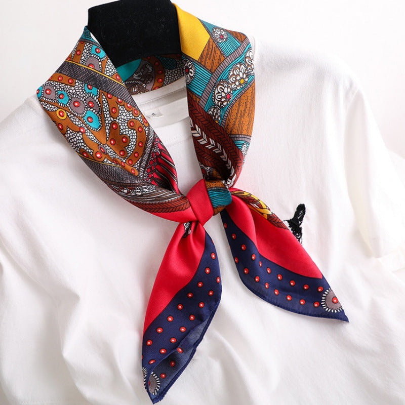 Female Hood Fashionable Silky Satin Wrapped Breathable