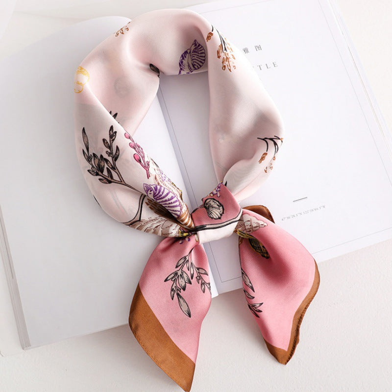 Female Hood Fashionable Silky Satin Wrapped Breathable