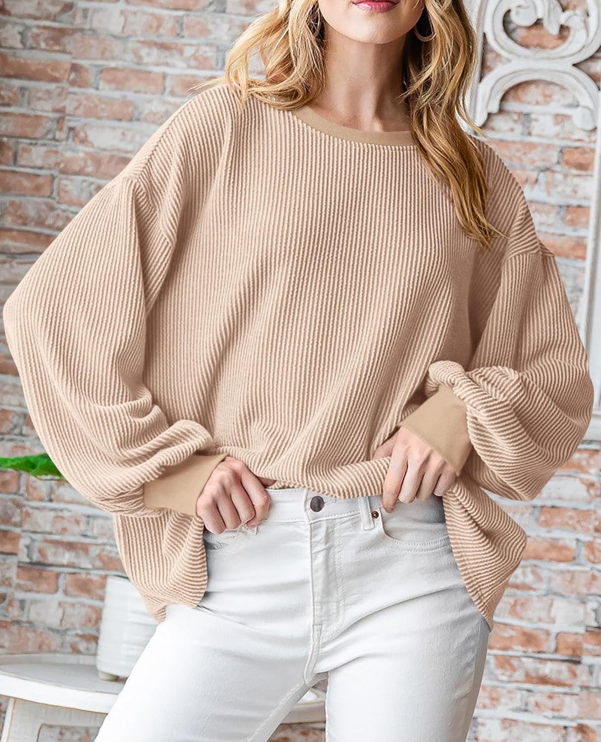 Women's Texture Loose Fashion Casual Sweater