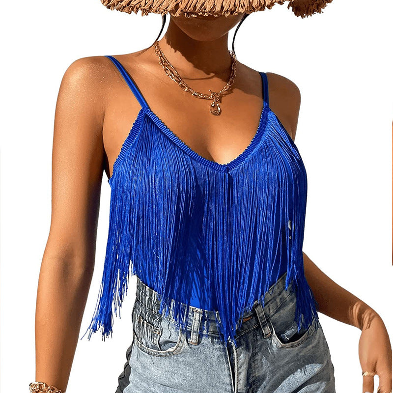 Women's Fashion Personalized Camisole Tassel Vest