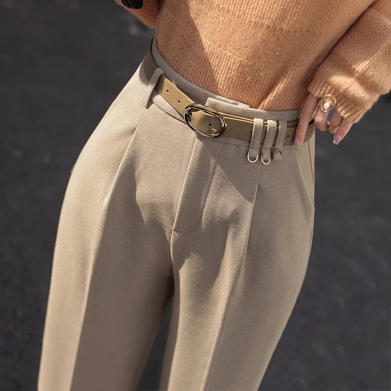 Thickened High Waist Drooping Baggy Pants