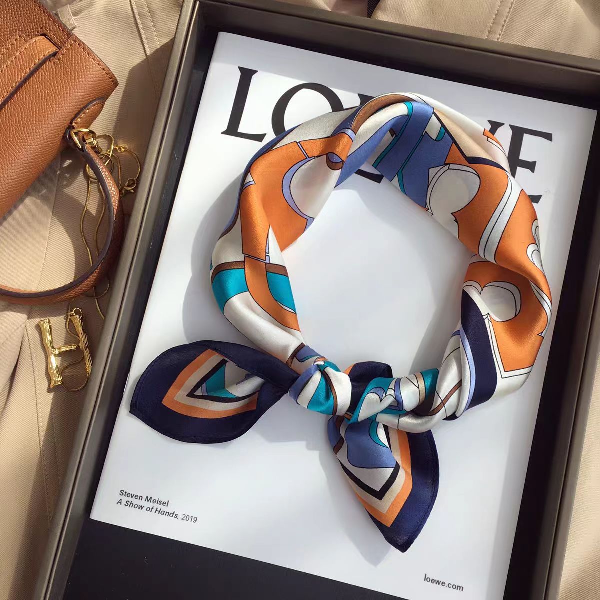 High-end Ladies' Small Square Handkerchief