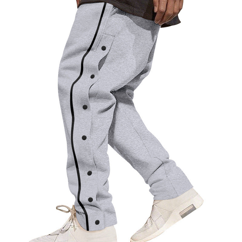 Basketball Breasted Tear And Pull Sports Casual Sweatpants