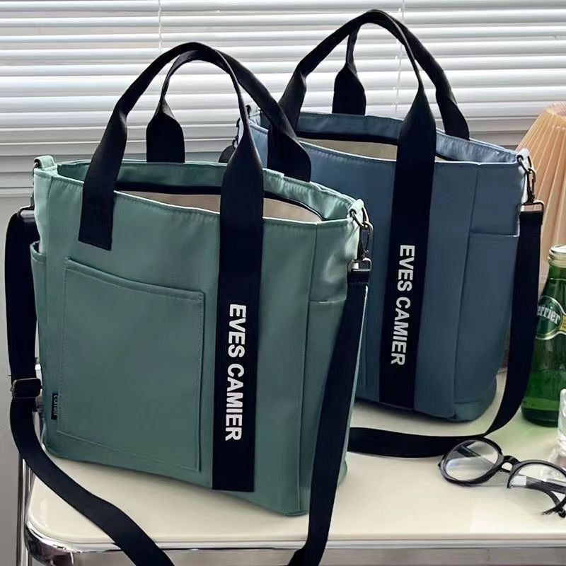 Simple All-match Waterproof Stylish Tote Canvas Handbag