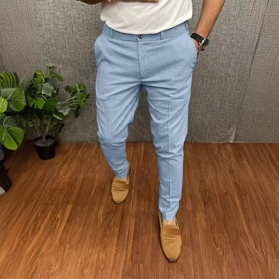 Skinny Formal Wear Slim-fit Foreign Trade Four Seasons Casual Pants