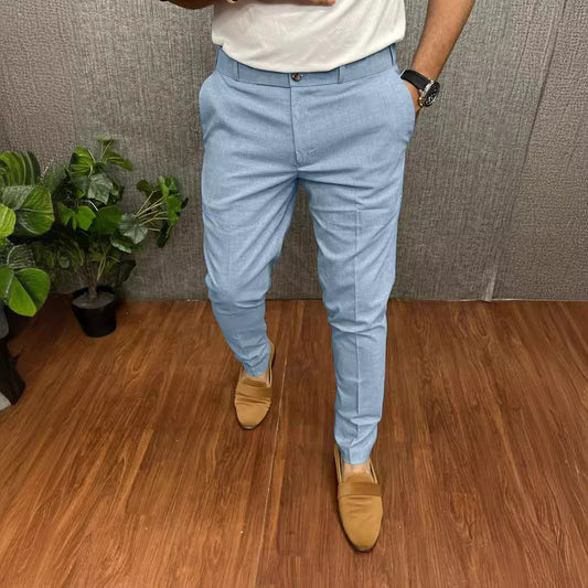 Skinny Formal Wear Slim-fit Foreign Trade Four Seasons Casual Pants
