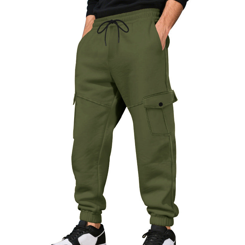 Loose Multi-pocket Ankle Banded Working Pants Men